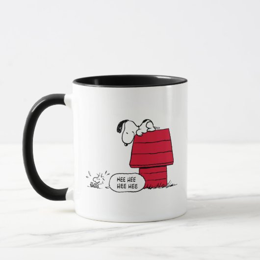PEANUTS | Rotes und schwarzes Muster Tasse (Links)