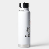 PEANUTS | Rotes und schwarzes Muster Trinkflasche (rechts)