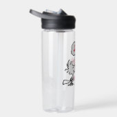 PEANUTS | Rotes und schwarzes Muster Trinkflasche (Rechts)