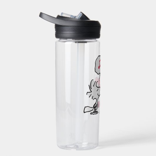 PEANUTS | Rotes und schwarzes Muster Trinkflasche (Rechts)