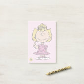 Peanuts | Sally Super Lächeln Post-it Klebezettel (Auf Schreibtisch)