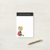 Peanuts | Schroeder Reisepiano Post-it Klebezettel (Auf Schreibtisch)