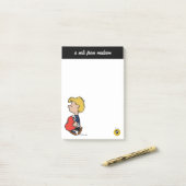 Peanuts | Schroeders Reiseklavier Post-it Klebezettel (Auf Schreibtisch)