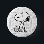 PEANUTS | Snoopie auf Schwarz-weißen Comicen Button<br><div class="desc">Fügen Sie eine Touch von Peanuts Charme zu Ihrem Outfit oder Zubehör mit diesem Knopf Snoopy gegen ein Schwarzweiß-Comic Streifen Design. Ideal für Snoopy- und Peanuts-Fans,  ist dieser Knopf eine lustige Möglichkeit,  Ihre Liebe für die klassische Comic-Serie zu präsentieren.</div>