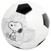 PEANUTS | Snoopie auf Schwarz-weißen Comicen Fußball (Dreiviertel)