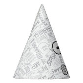 PEANUTS | Snoopie auf Schwarz-weißen Comicen Partyhütchen (Links)