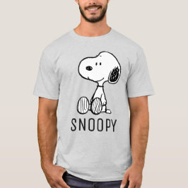 PEANUTS | Snoopie auf Schwarz-weißen Comicen Tri-Blend Shirt