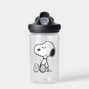 PEANUTS   Snoopie auf Schwarz-weißen Comicen Trinkflasche