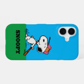 Peanuts | Snoopy am Schlagmal iPhone 16 Hülle (Rückseite (Horizontal))