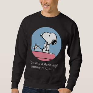 Peanuts Snoopy an der Schreibmaschine Sweatshirt