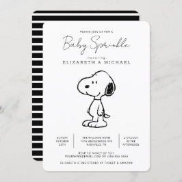 Peanuts Snoopy - Baby Sprinkle Einladung