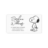 Peanuts Snoopy | Babydusche Adressaufkleber (Vorne)