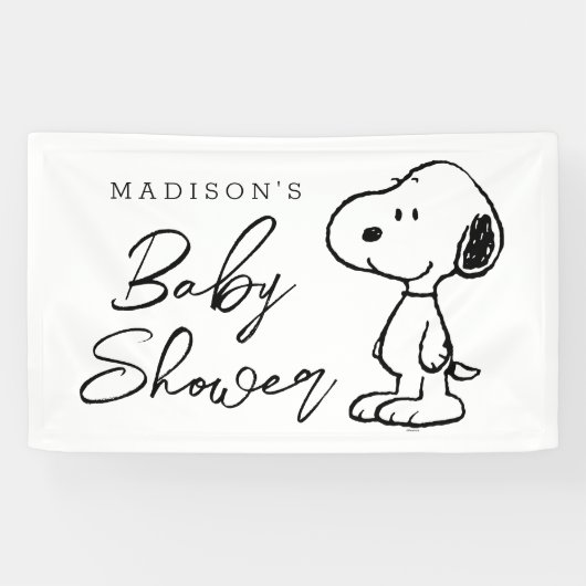 Peanuts Snoopy | Babydusche Banner (Horizontal)
