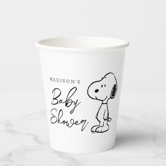 Peanuts Snoopy | Babydusche Pappbecher (Vorderseite)