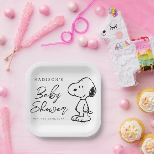 Peanuts Snoopy | Babydusche Pappteller (Party)