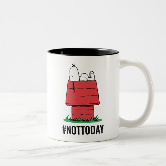 Peanuts | Snoopy beim Nickerchen Zweifarbige Tasse (Rechts)