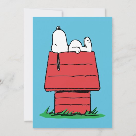 Peanuts | Snoopy beim Schlafen Karte (Vorderseite)