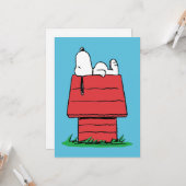 Peanuts | Snoopy beim Schlafen Karte (Vorderseite/Rückseite Beispiel)