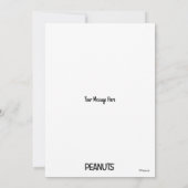 Peanuts | Snoopy beim Schlafen Karte (Rückseite)