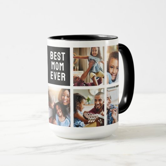 PEANUTS | Snoopy - Beste Mama FotoCollage Tasse (VorderseiteRechts)
