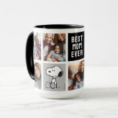 PEANUTS | Snoopy - Beste Mama FotoCollage Tasse (Vorderseite Links)