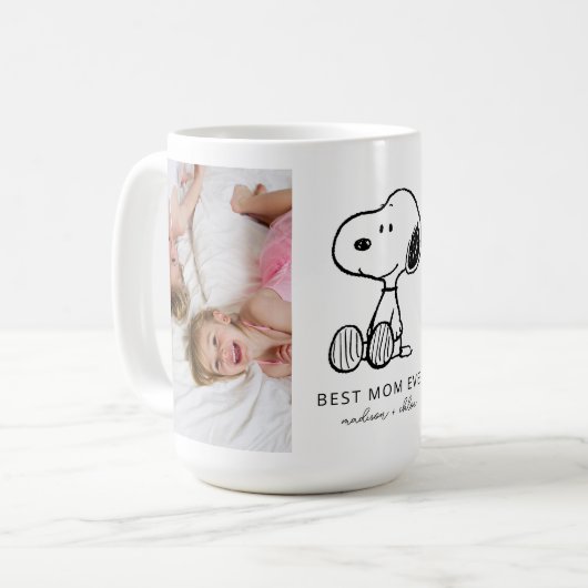 PEANUTS | Snoopy - Beste Mama je Foto Kaffeetasse (Vorderseite Links)