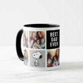 PEANUTS | Snoopy - Beste Vater-FotoCollage Tasse (Vorderseite Links)