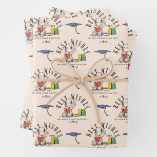 Peanuts Snoopy Beste Wünsche Abschluss Muster Geschenkpapier Set