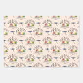 Peanuts Snoopy Beste Wünsche Abschluss Muster Geschenkpapier Set (Vorderseite)