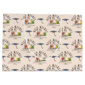 Peanuts Snoopy Beste Wünsche Abschluss Muster Große Geschenktüte (Rückseite)