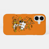 Peanuts | Snoopy Blätterhaufen iPhone 16 Hülle (Rückseite (Horizontal))