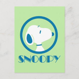 Peanuts Snoopy Blue Deco Träume Postkarte