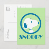 Peanuts | Snoopy Blue Deco Träume Postkarte (Vorne/Hinten)