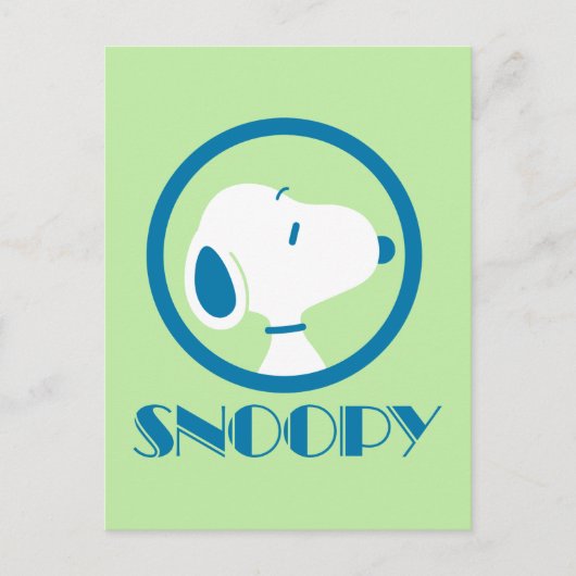 Peanuts | Snoopy Blue Deco Träume Postkarte (Vorderseite)