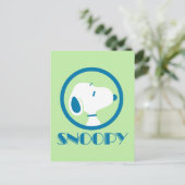 Peanuts | Snoopy Blue Deco Träume Postkarte (Stehend Vorderseite)