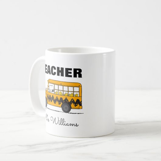 Peanuts | Snoopy Bus Driver Teacher Kaffeetasse (Vorderseite Links)