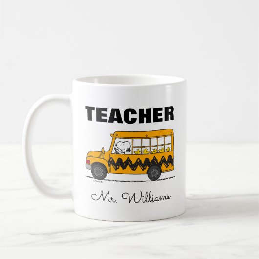 Peanuts | Snoopy Bus Driver Teacher Kaffeetasse (Links)