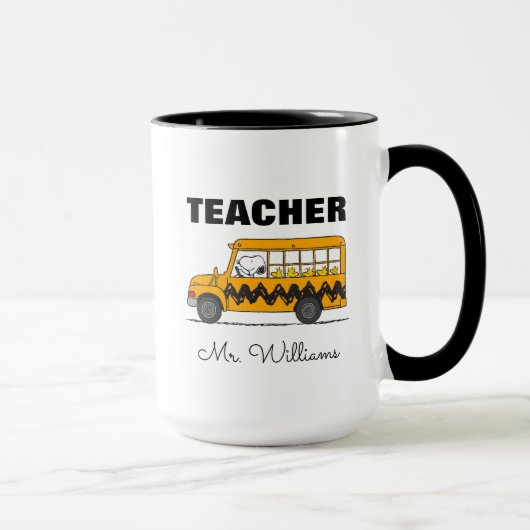 Peanuts | Snoopy Bus Driver Teacher Tasse (Rechts)