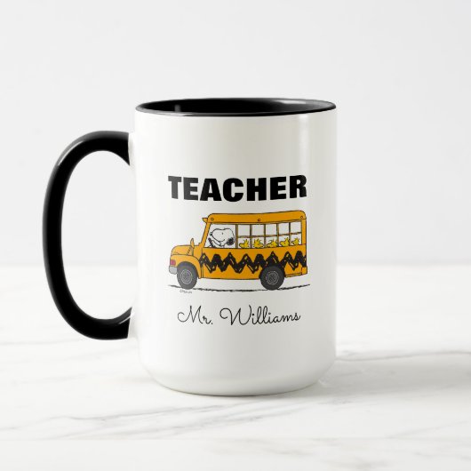 Peanuts | Snoopy Bus Driver Teacher Tasse (Links)