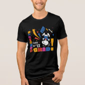 Peanuts Snoopy Congrats Grad Graduation Confetti Tri-Blend Shirt (Vorderseite)