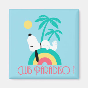 Peanuts Snoopy Deco Dreams Club Paradiso Magnet