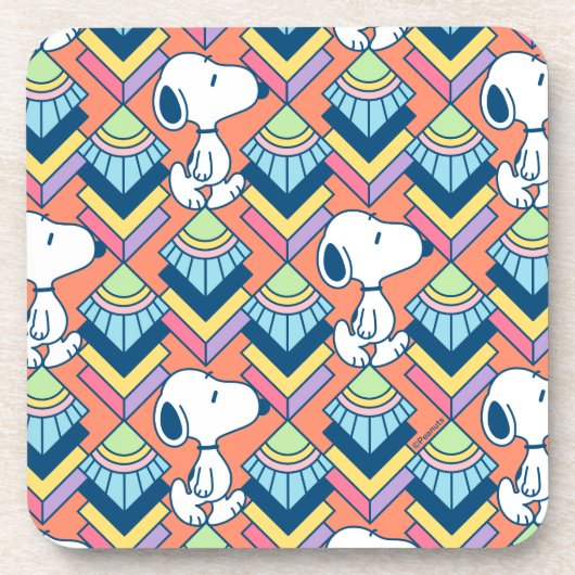 Peanuts | Snoopy Deco Dreams Muster Getränkeuntersetzer (Vorderseite)