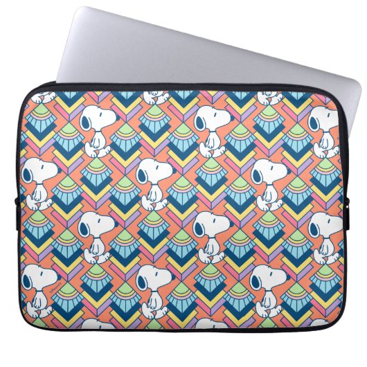 Peanuts | Snoopy Deco Dreams Muster Laptopschutzhülle (Vorderseite)