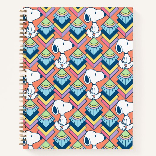 Peanuts | Snoopy Deco Dreams Muster Notizblock (Vorderseite)