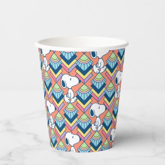 Peanuts | Snoopy Deco Dreams Muster Pappbecher (Vorderseite)