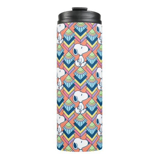 Peanuts | Snoopy Deco Träume Muster Thermosbecher (Vorderseite)