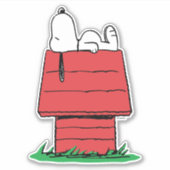 Peanuts Snoopy Dog House Aufkleber (Vorderseite)