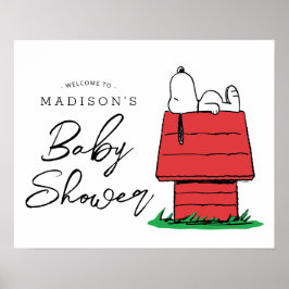 Peanuts Snoopy Dog House - Babydusche Poster