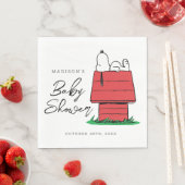 Peanuts Snoopy Dog House | Babydusche Serviette (Beispiel)