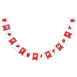 Peanuts Snoopy Dog House Birthday  Bunting Flags Wimpelkette